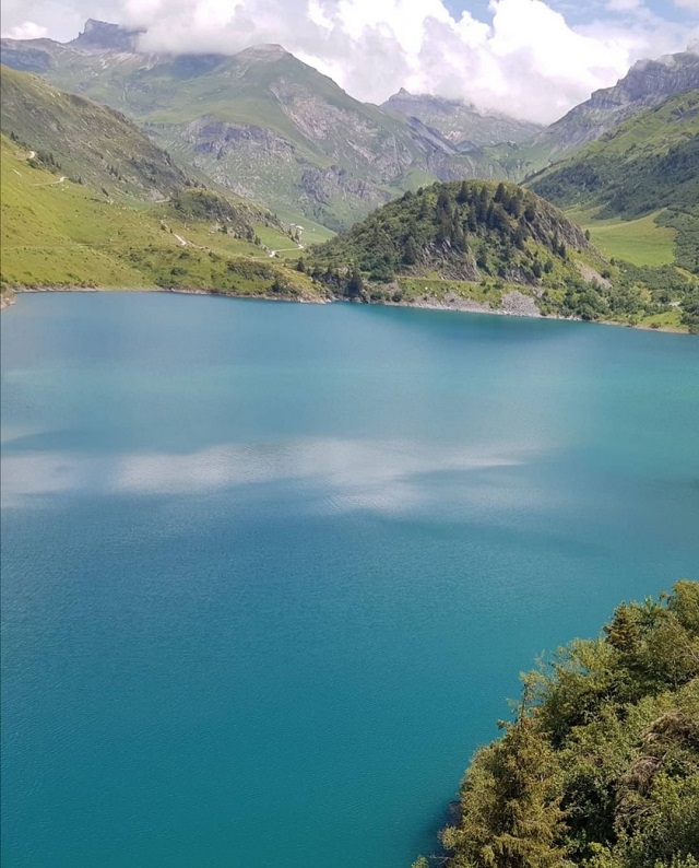 barrage de la gittaz avec chien