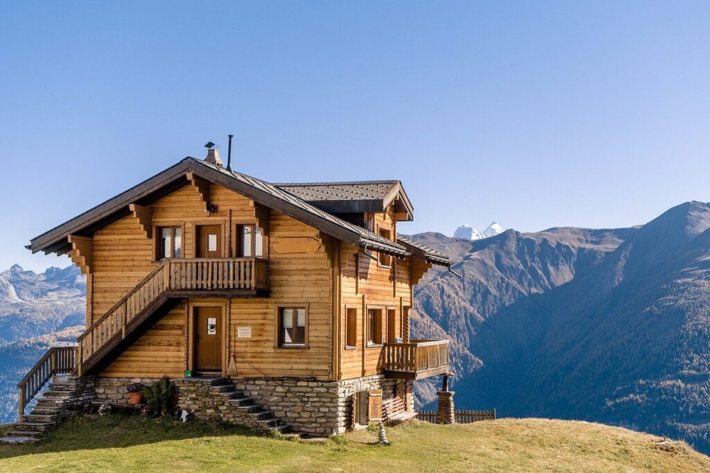 Location d’un chalet à la montagne en été avec un chien